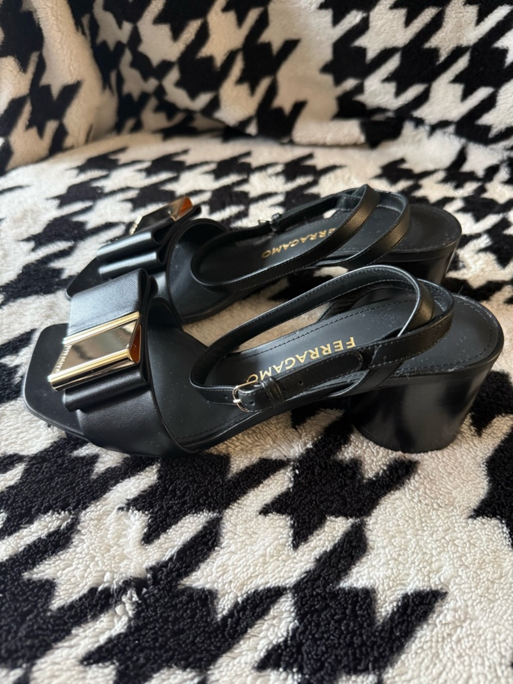 Ferragamo Double Bow Sandal